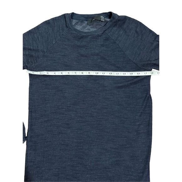 Zara Womens Navy Blue Bodycon Stretchy Casual Midi sz Small - Picture 6 of 9